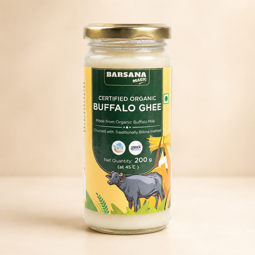Organic Buffalo Ghee | Churned With Traditional Bilona Method
