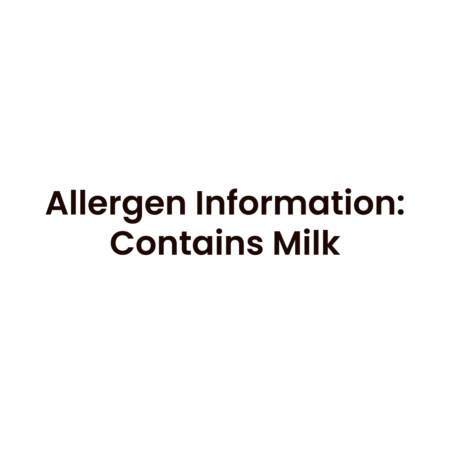 Barsana Magic and Allergen information label indicating the presence of milk on a white background