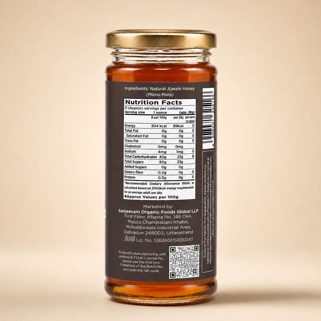 NMR Tested Natural Ajwain honey