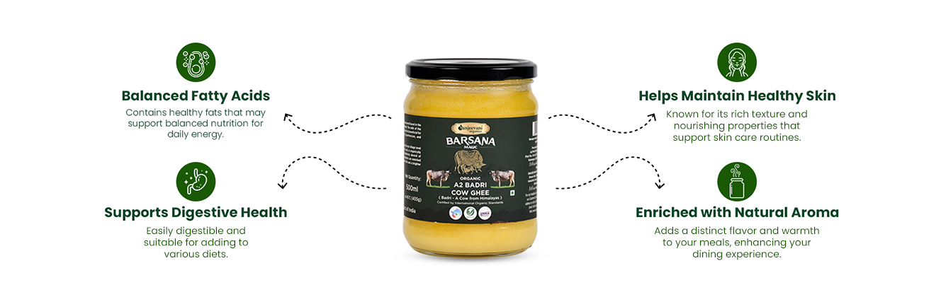 Barsana Magic Organic A2 Badri Cow Ghee