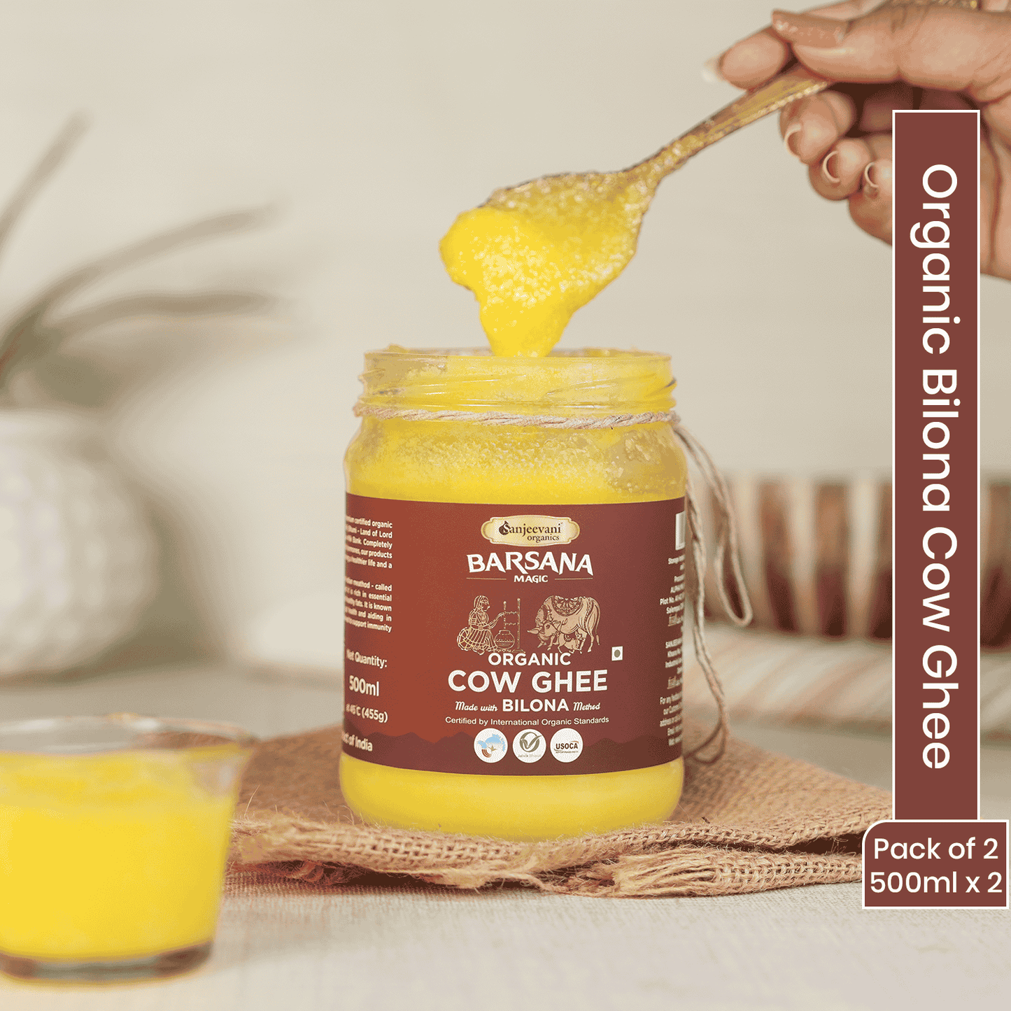 Organic Bilona Cow Ghee