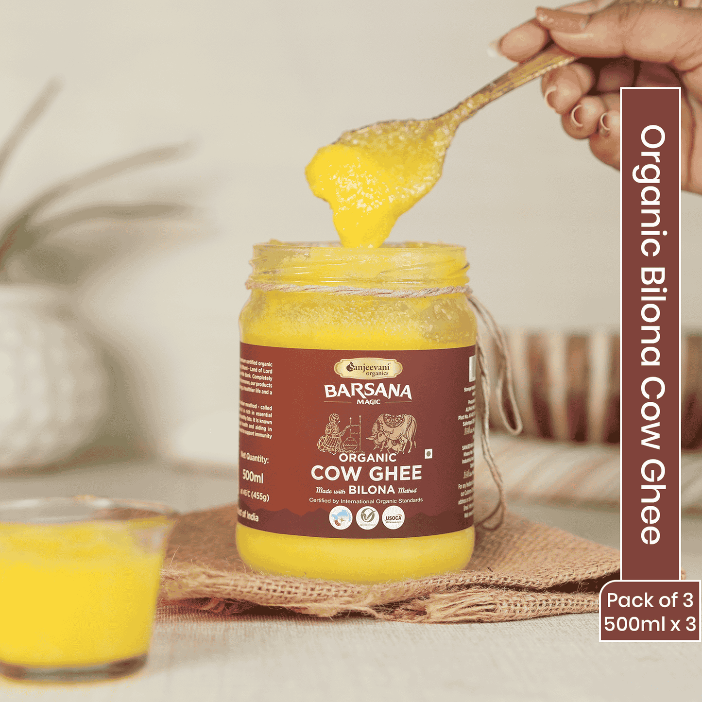 Organic Bilona Cow Ghee