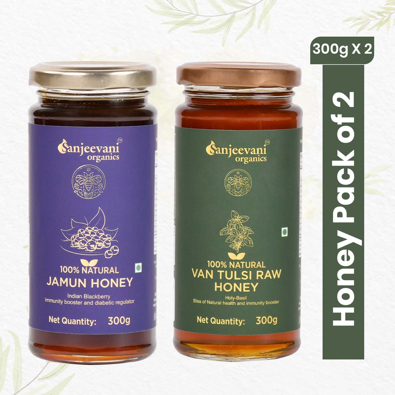 Barsana Magic and Jamun Honey and Van Tulsi Raw Honey