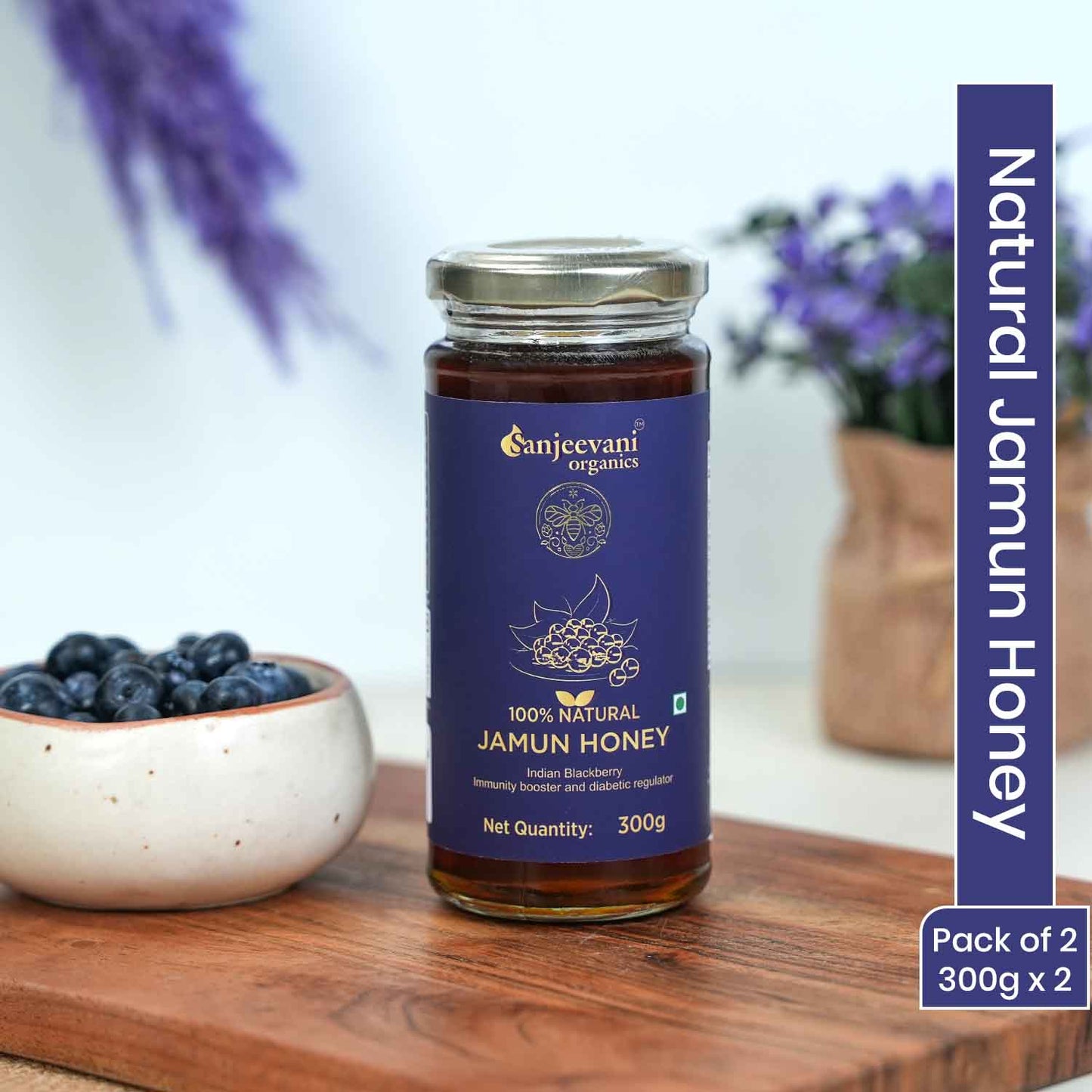 Barsana Magic Natural Jamun Honey Pack of 2- 300g each