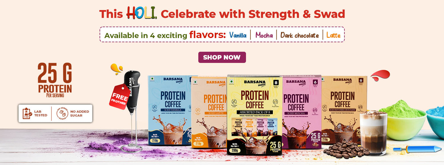 Barsana Magic and Protein Coffee