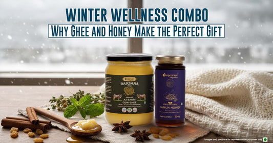 Barsana Magic and Winter Wellness Combo Ghee and hone