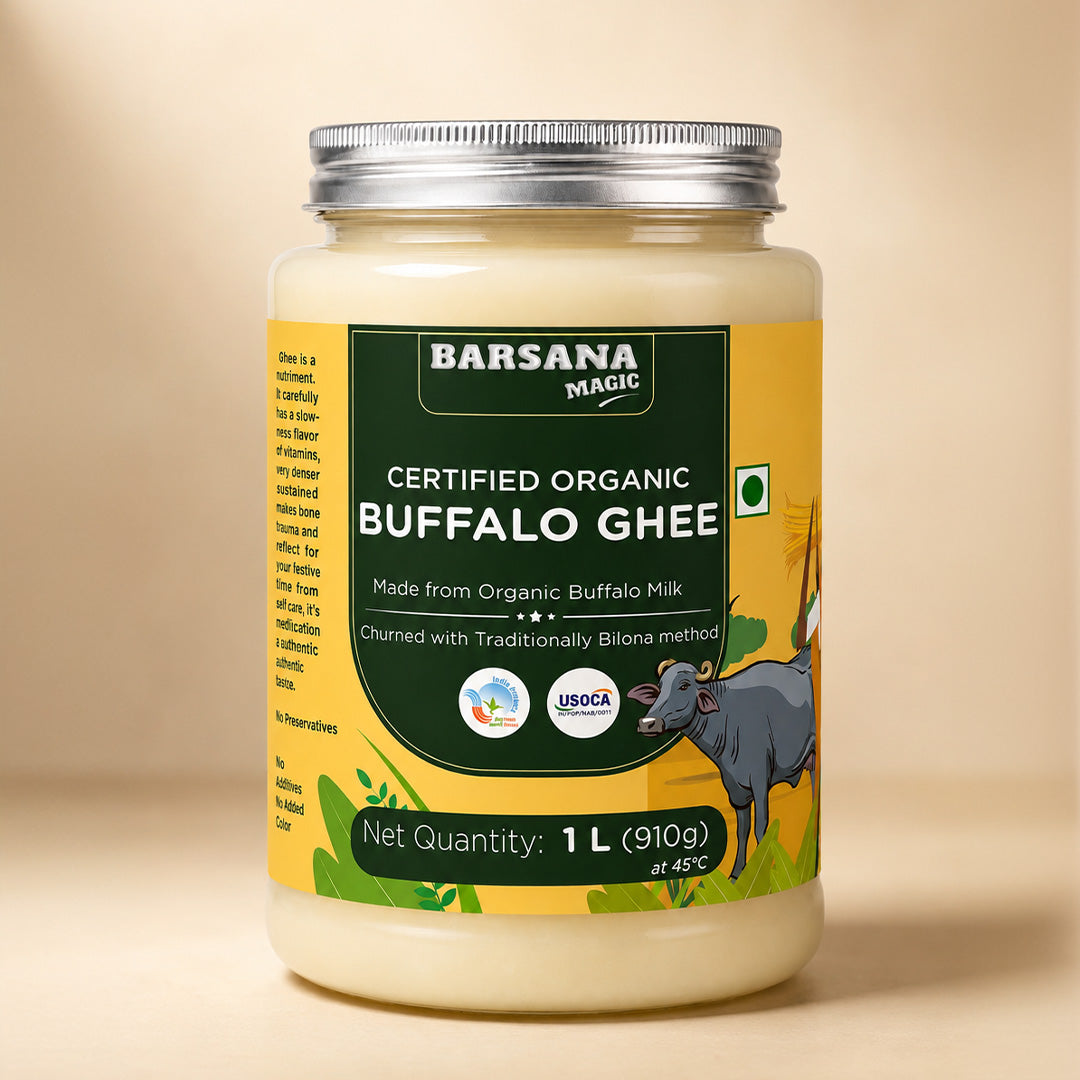 Organic Buffalo Ghee | Churned With Traditional Bilona Method