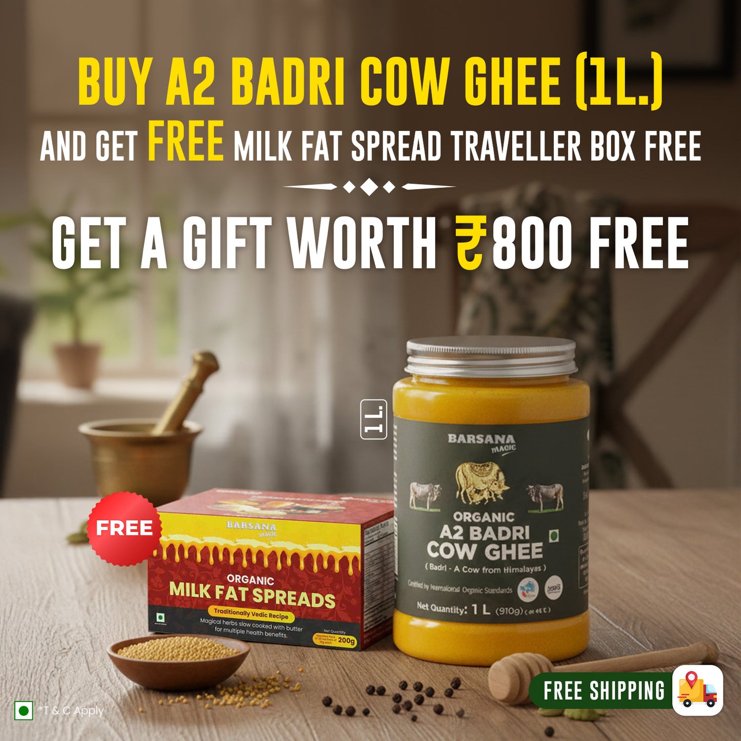 Organic A2 Badri Cow Ghee