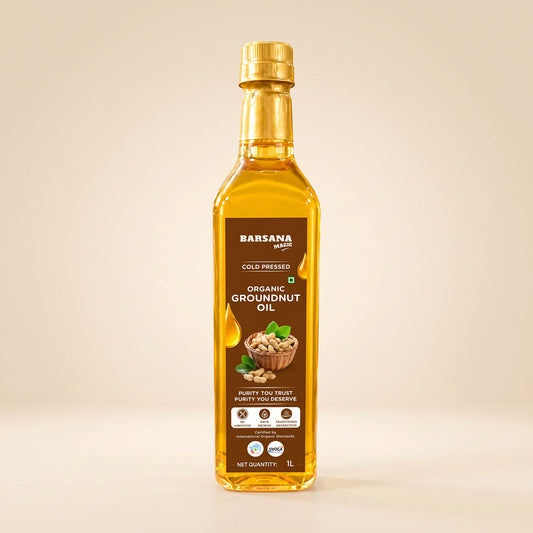 Cold Pressed Organic Groundnut Oil 1L