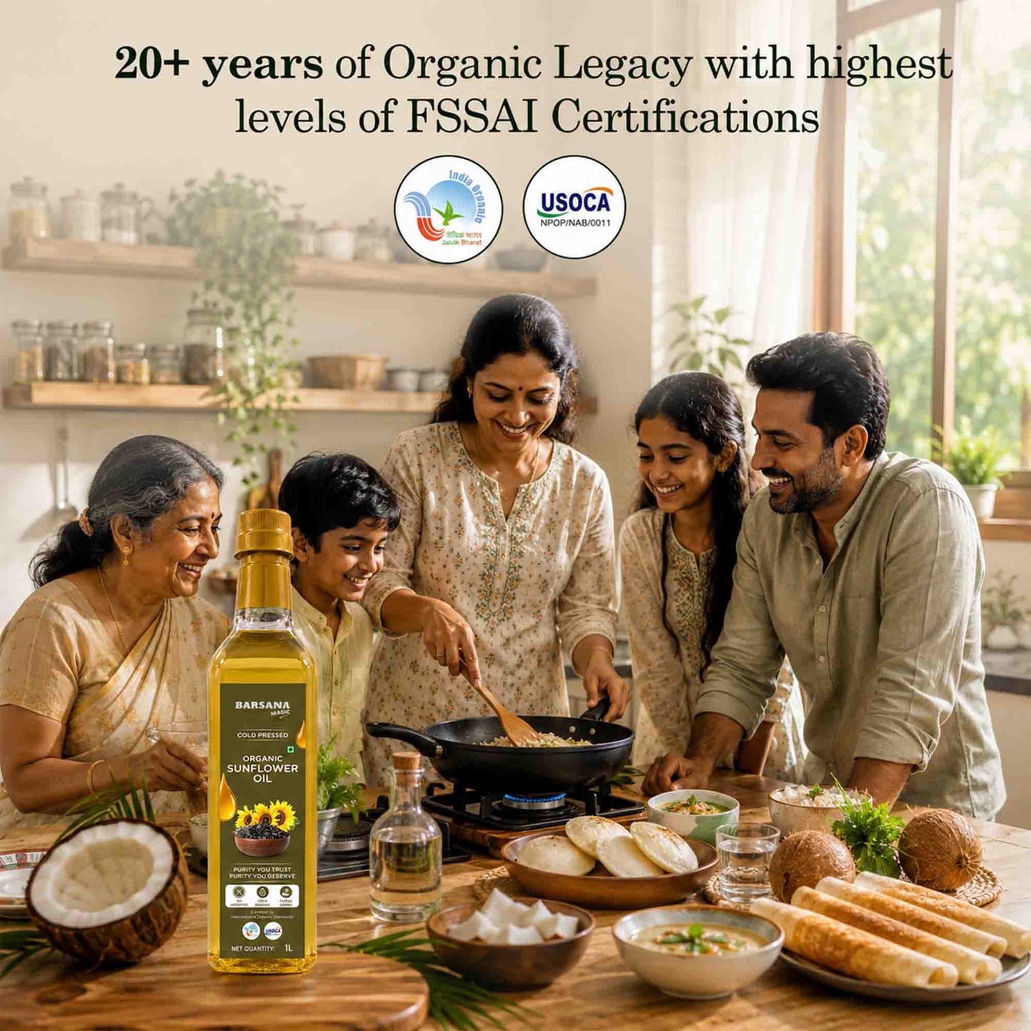 Organic – Sunflower & Mustard Combo Oil