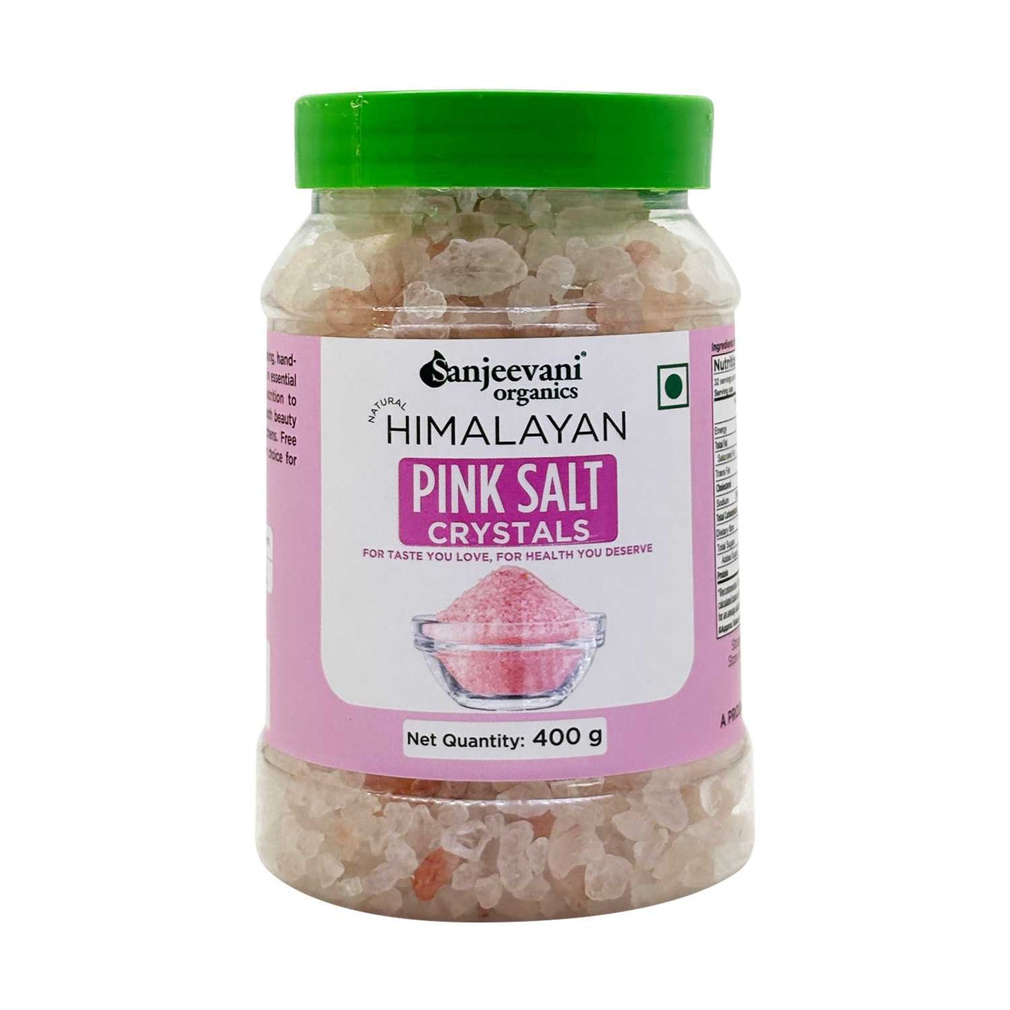 Barsana Magic and Jar of Canjeevani Himalayan Pink Salt Crystals on a white background