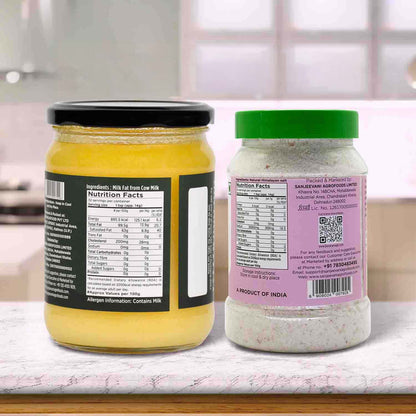 Barsana Magic and Two jars with labels on a kitchen counter