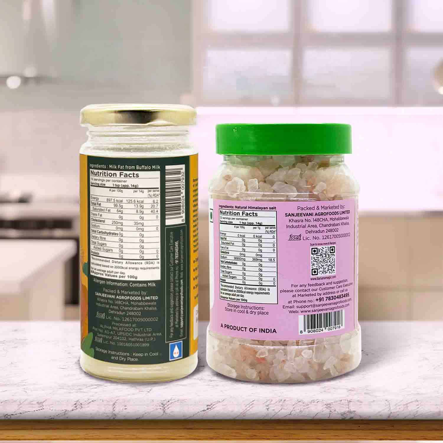 Barsana Magic and organic a2 badri cow and himalayan pink salt back image