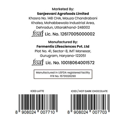 Barsana Magic and Back of a product label with branding, licensing information, and barcodes.
