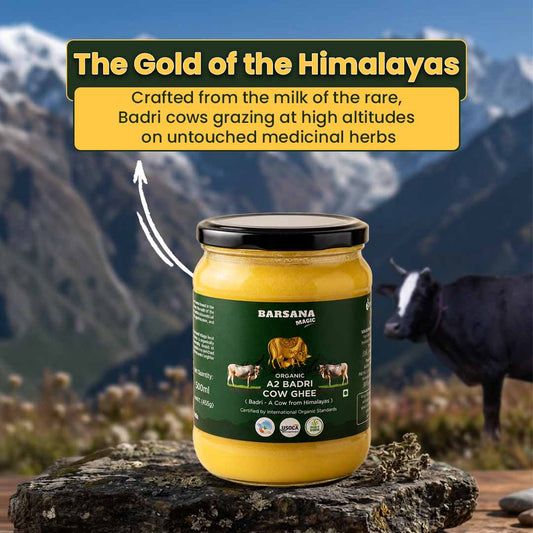 Organic A2 Badri Cow Ghee from the Himalayas