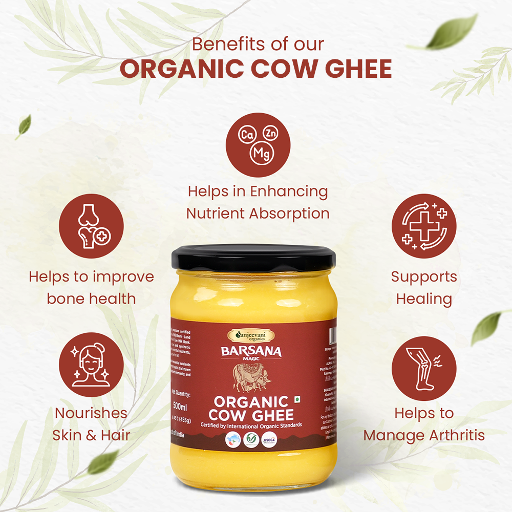 Organic Cow Ghee + Organic Bilona Cow Ghee
