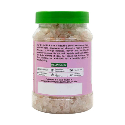 Barsana Magic and Jar of Crystal Pink Salt with a green lid on a white background