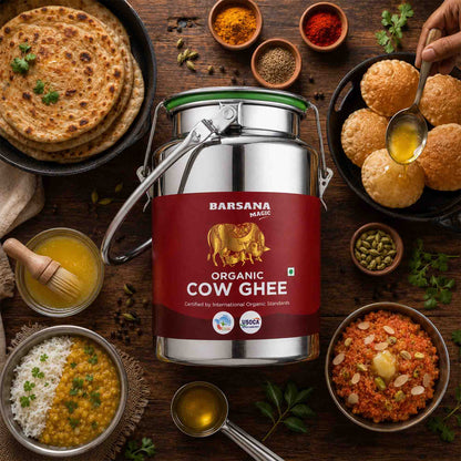 Organic Cow Ghee Dolchi 2.5L | Family Saver Pack
