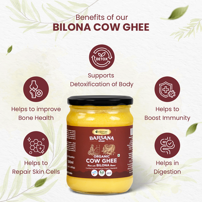 Organic Cow Ghee + Organic Bilona Cow Ghee