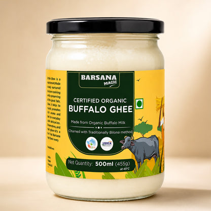 Organic Buffalo Ghee | Churned With Traditional Bilona Method