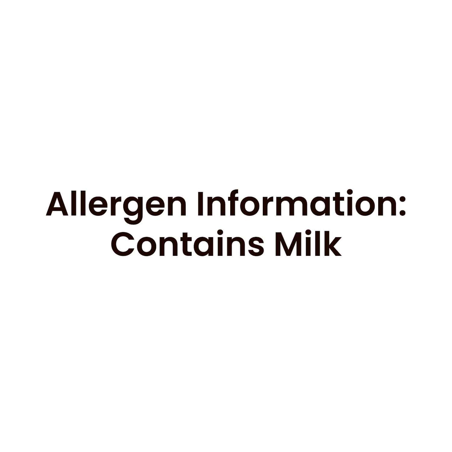 Barsana Magic and Allergen information label indicating the presence of milk on a white background