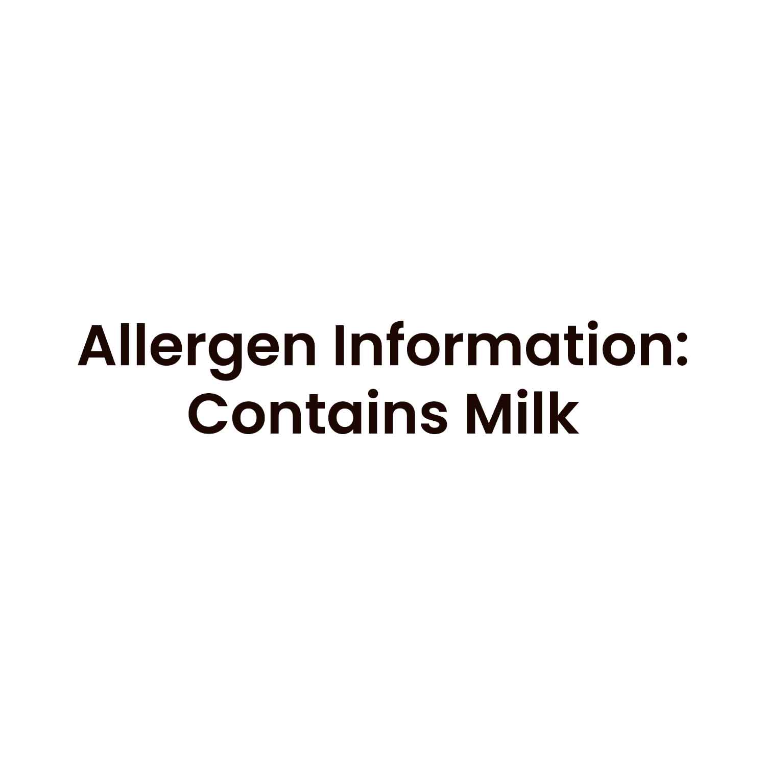 Barsana Magic and Allergen information label indicating the presence of milk on a white background