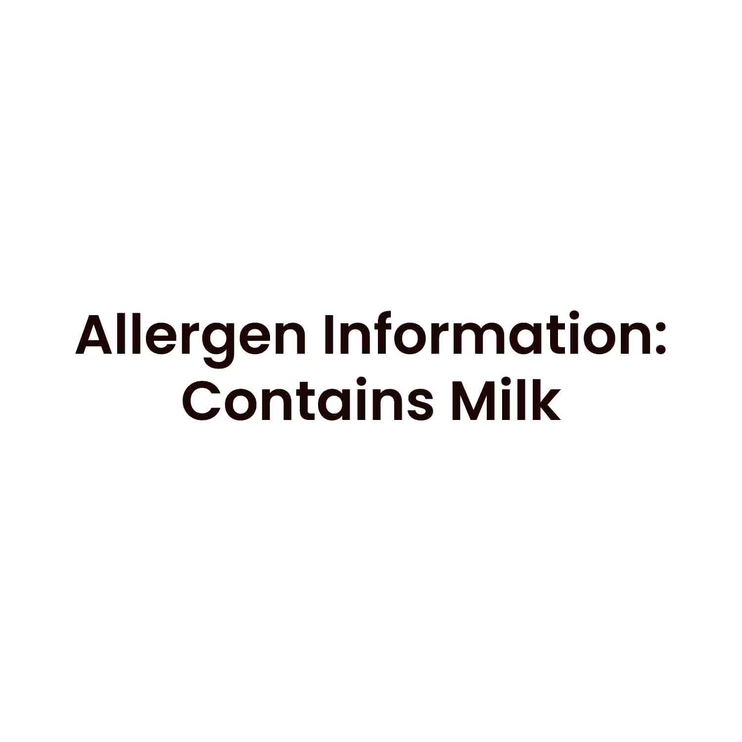 Barsana Magic and Allergen information label indicating the presence of milk on a white background