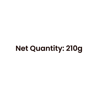Barsana Magic and Text indicating net quantity of 210g on a white background