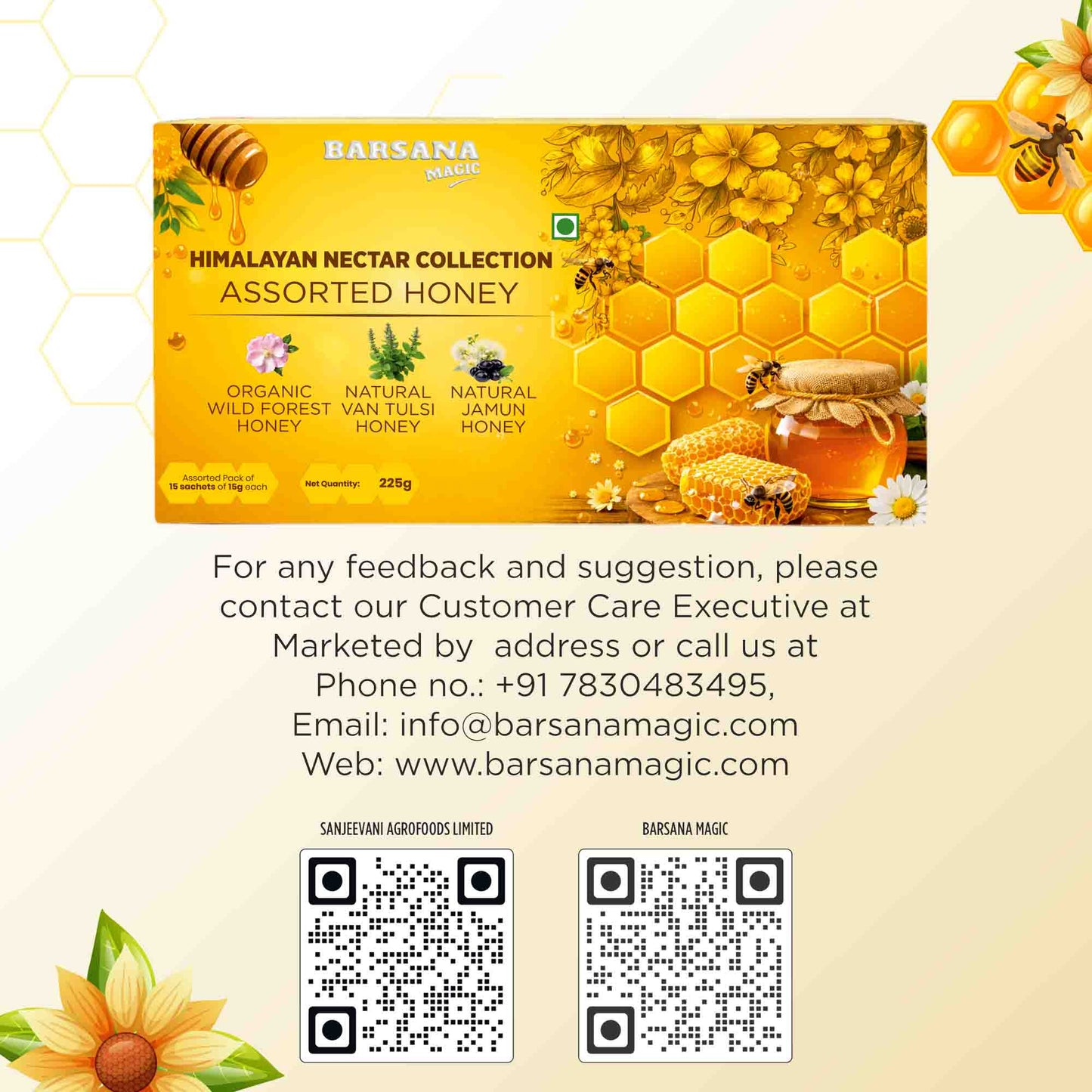 Himalayan Nectar Honey Assorted Pack (15x15g)