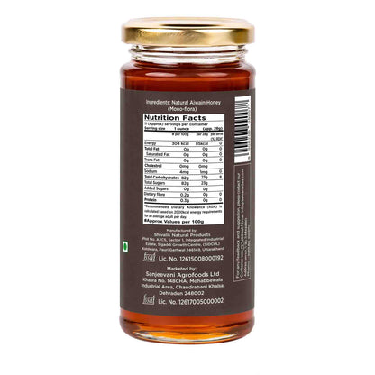 Barsana Magic and Jar of honey with a nutrition facts label on a white background