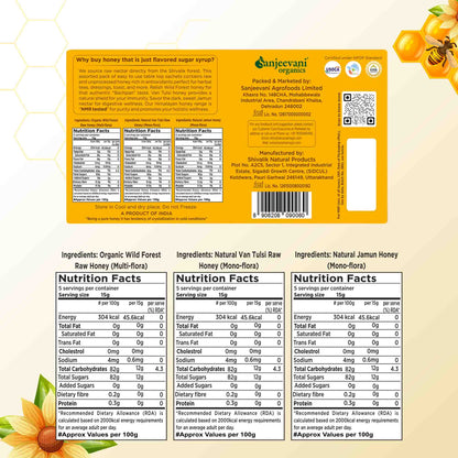 Himalayan Nectar Honey Assorted Pack (15x15g)