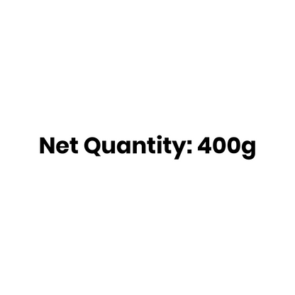 Barsana Magic and  Text indicating 'Net Quantity: 400g' on a white background