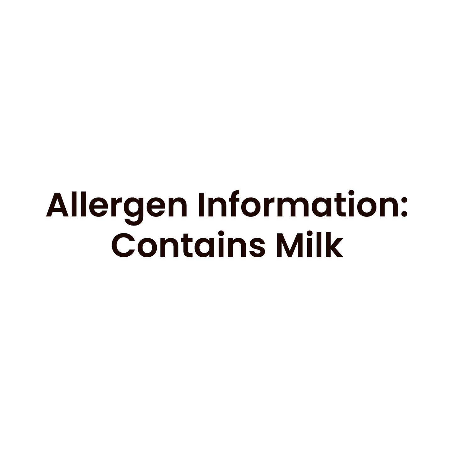 Barsana Magic and Allergen information label indicating the presence of milk on a white background