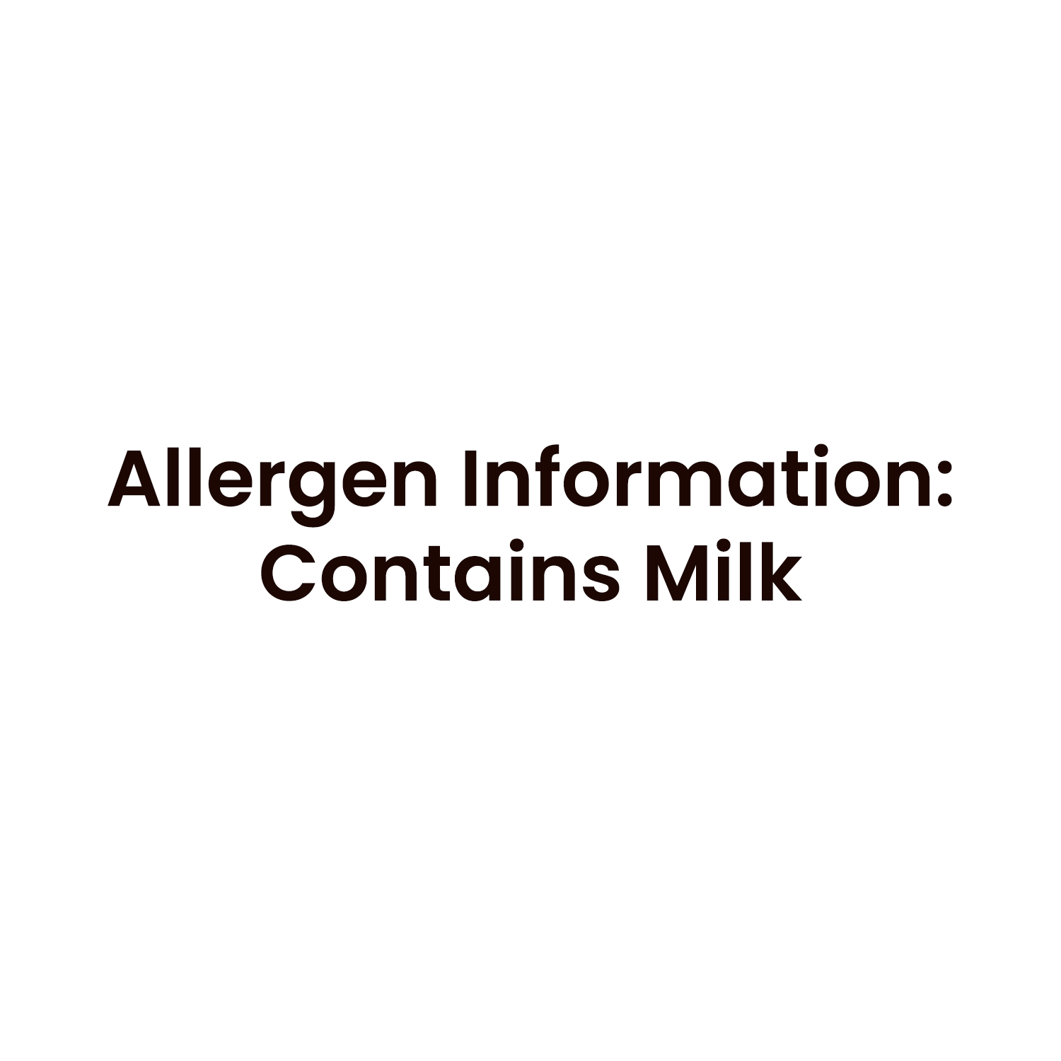 Barsana Magic and Allergen information label indicating the presence of milk on a white background