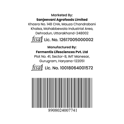 Barsana Magic and Product label with Sanjeevani Agrofoods Limited and Fermentis Lifesciences Pvt. Ltd contact information on a white background.