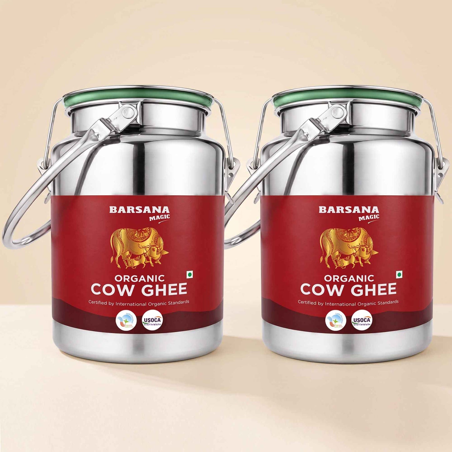 Organic Cow Ghee Dolchi 2.5L | Family Saver Pack