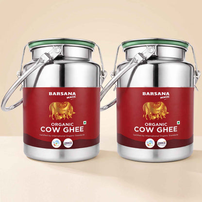 Organic Cow Ghee Dolchi 2.5L | Family Saver Pack