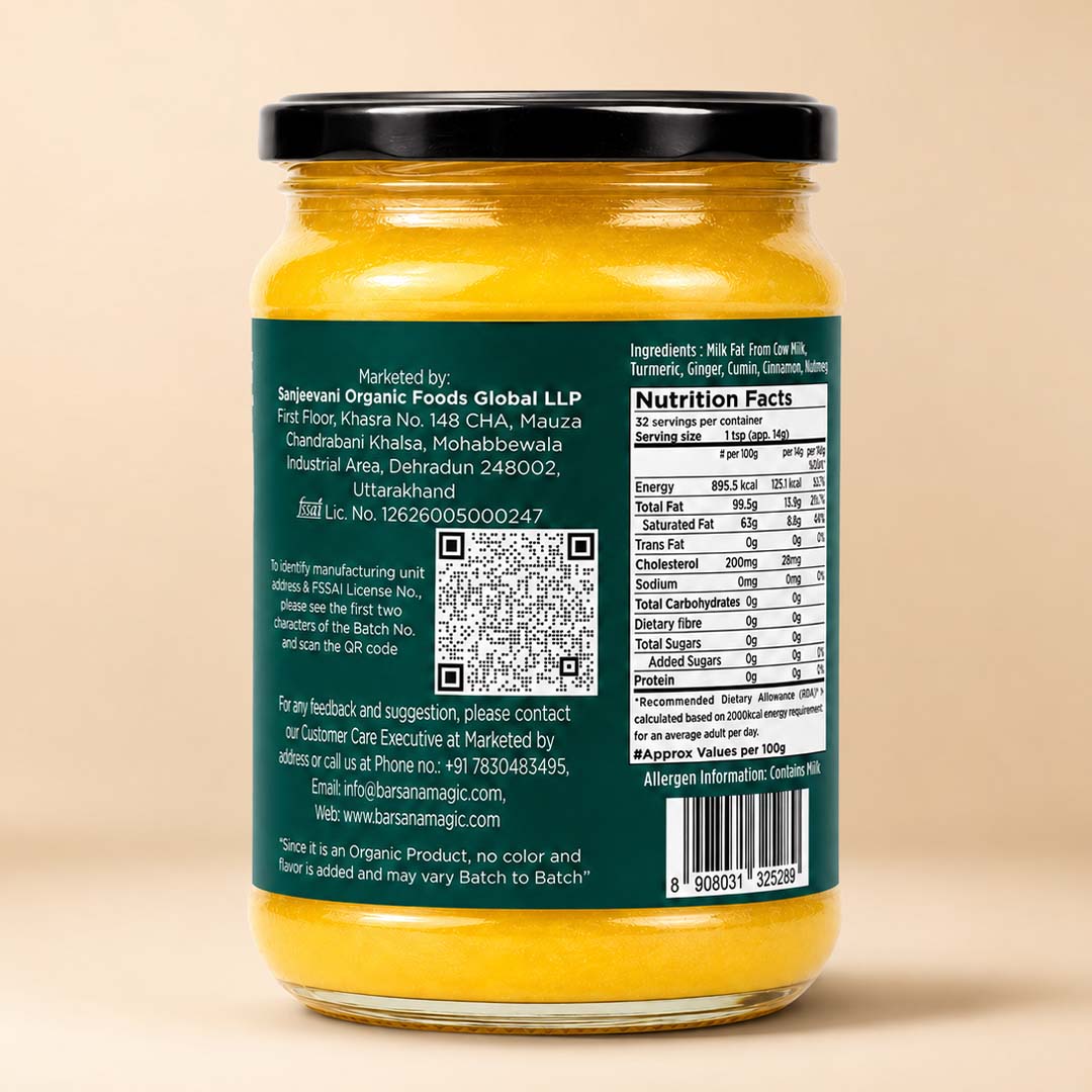Organic Masala Cow Ghee 500 ml