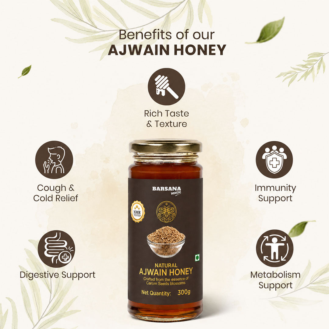NMR Tested Natural Ajwain honey