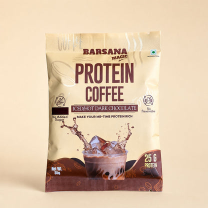 Dark Chocolate Whey Protein Coffee | 25g Protein | Single Sachet (35g)