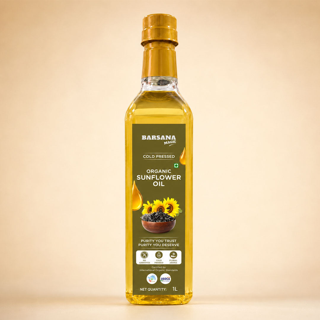 Cold Pressed Sunflower Oil 1L | Certified Organic