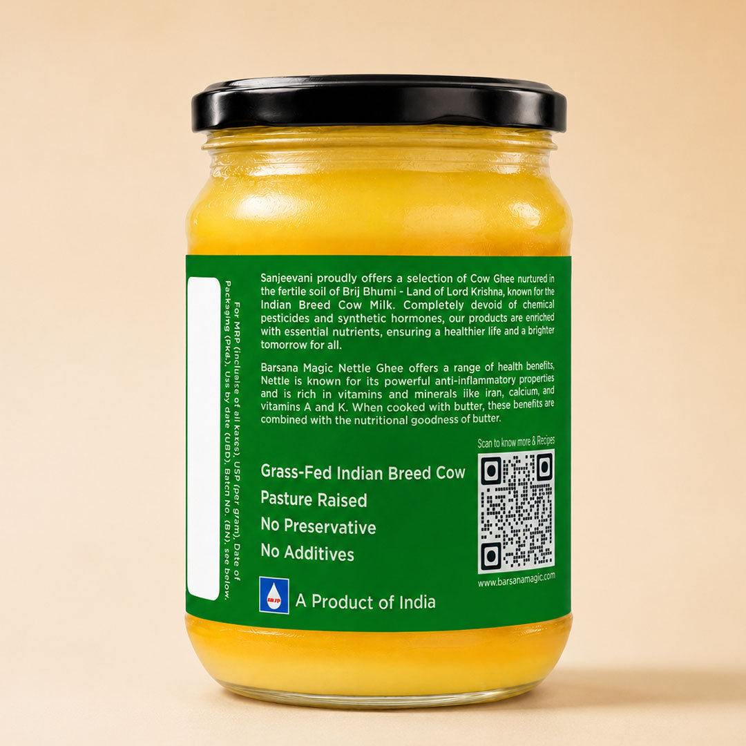 Organic Nettle Cow Ghee 500ml
