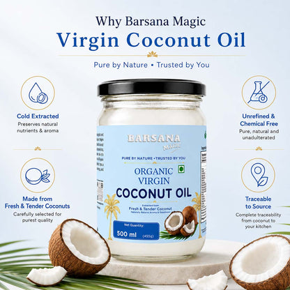 Organic Virgin Coconut Oil  500ml