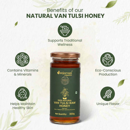 Barsana Magic Benefits of Our Natural  Van Tulsi Honey