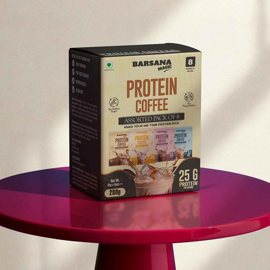 Barsana Magic and assorted pack of 5 protein coffee box