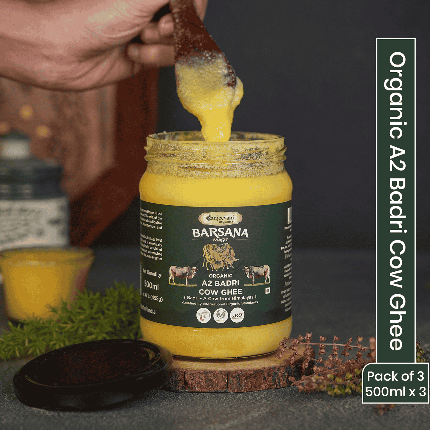 Organic A2 Badri Cow Ghee 500ML