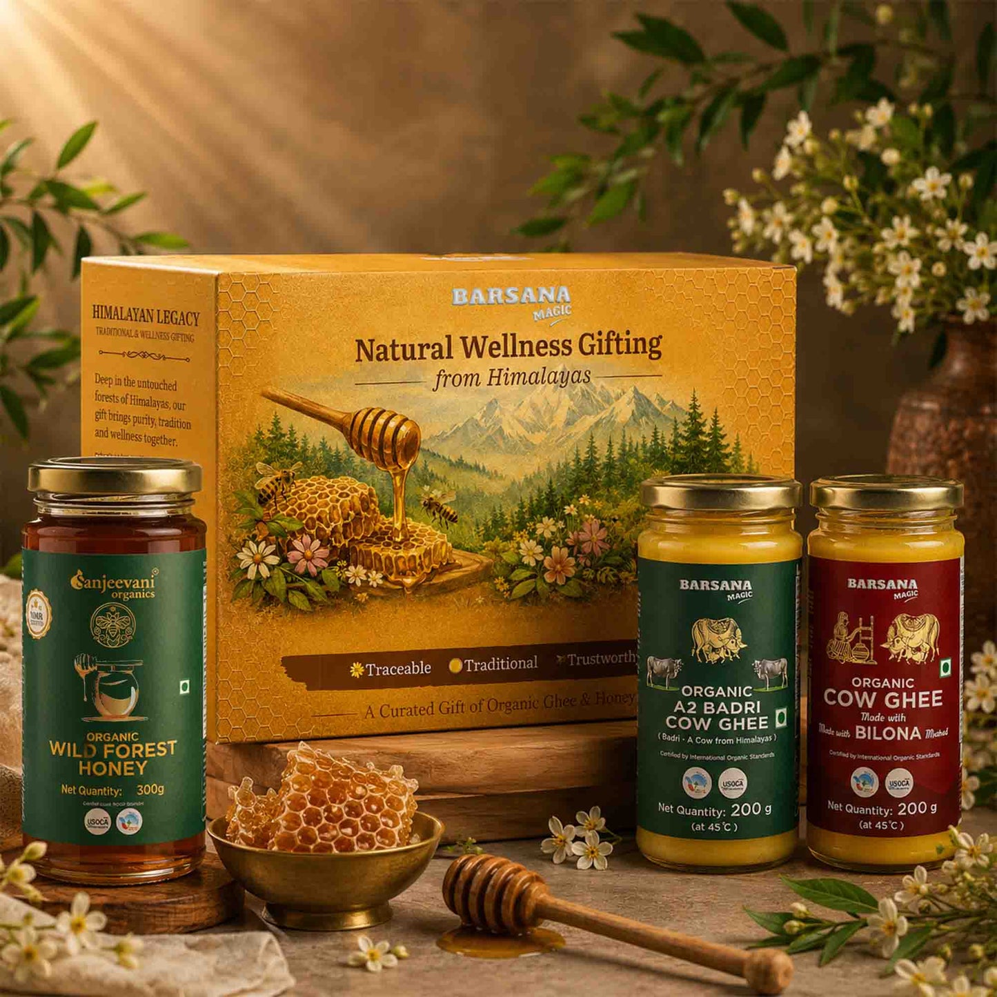 The Heritage Delight Box | Curated Indian Ghee & Honey Gift Box