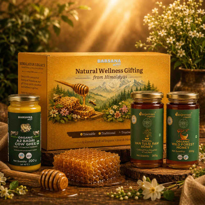 The Nature’s Essential Collection | Ghee & Honey Gift Box