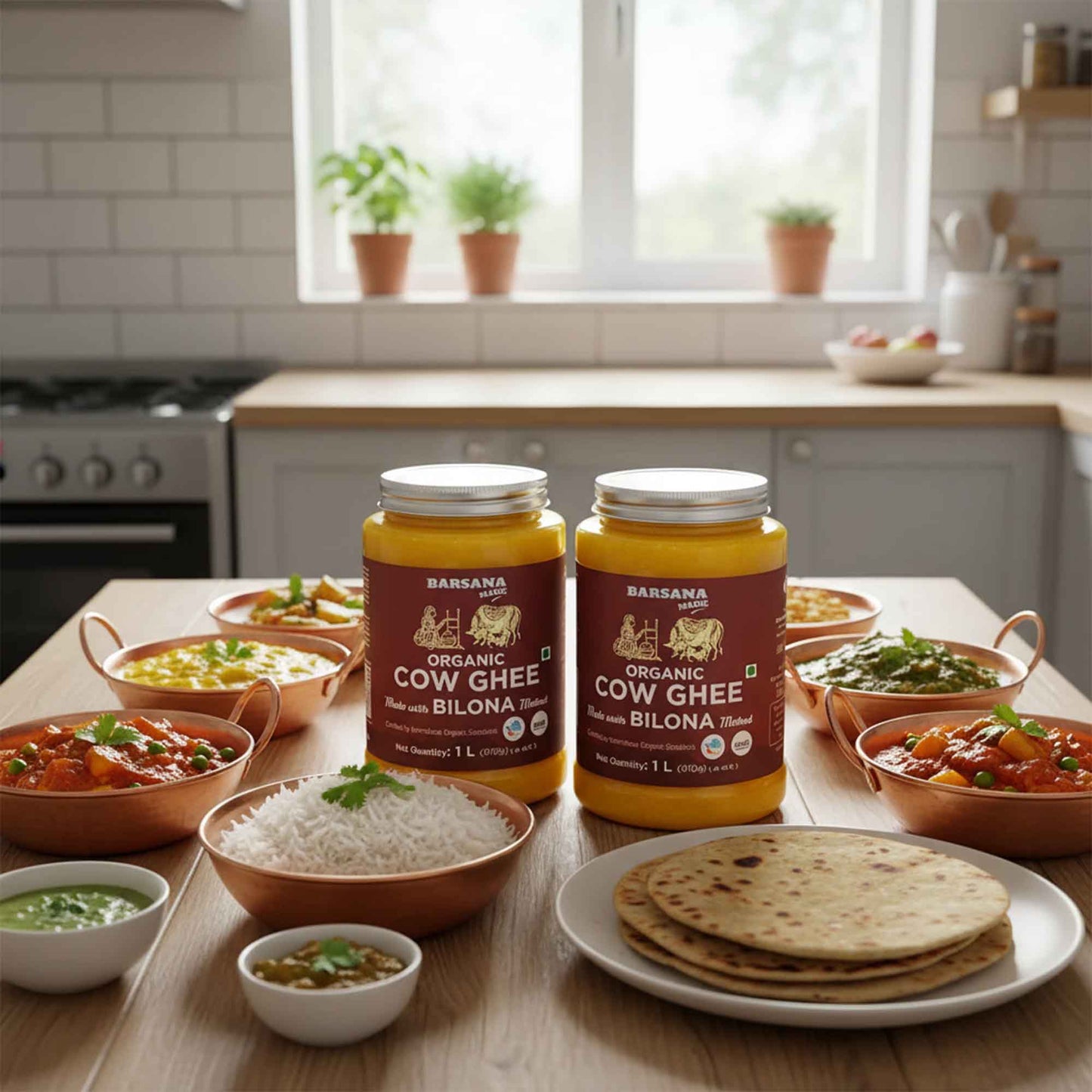 Organic Bilona Cow Ghee 1L – Traditional Bilona Method