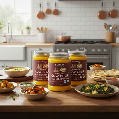 Organic Bilona Cow Ghee 1L – Traditional Bilona Method